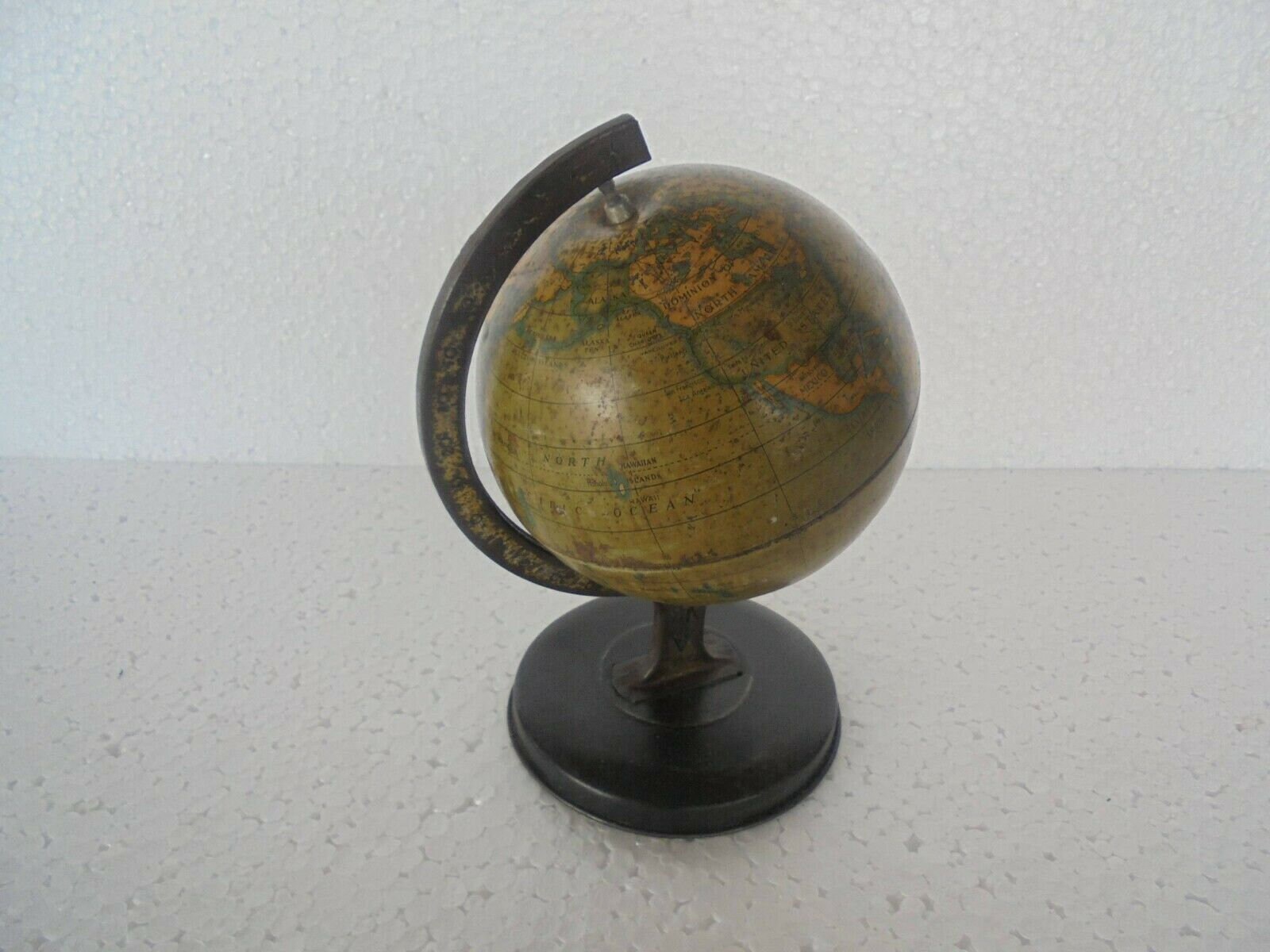 Antique globe/ collectible globe/ Vintage Globe/ Brass and tin Etsy