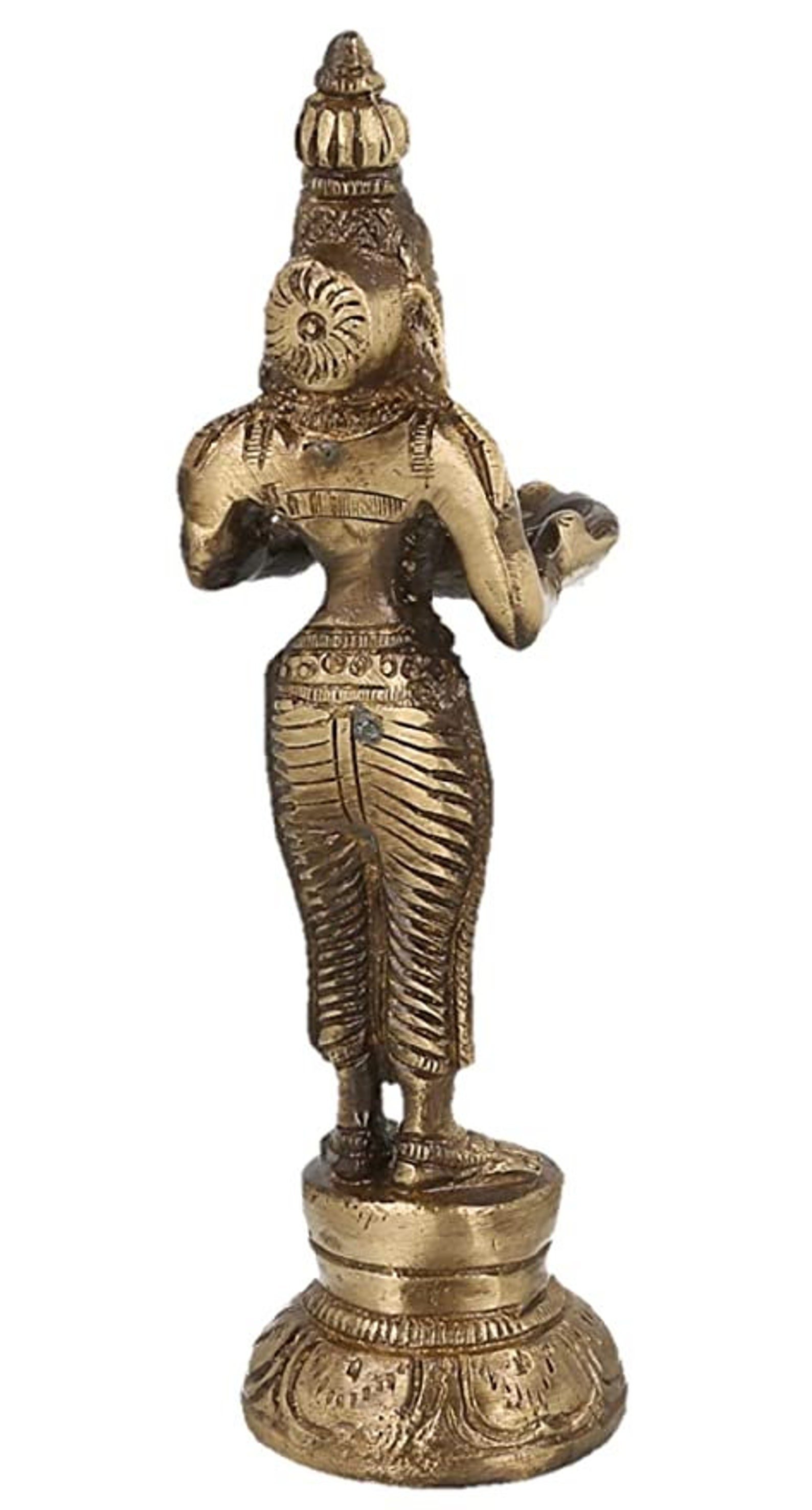 Brass oil lamp Beautiful Lady Holding Lamp Diya Statue Brass Etsy