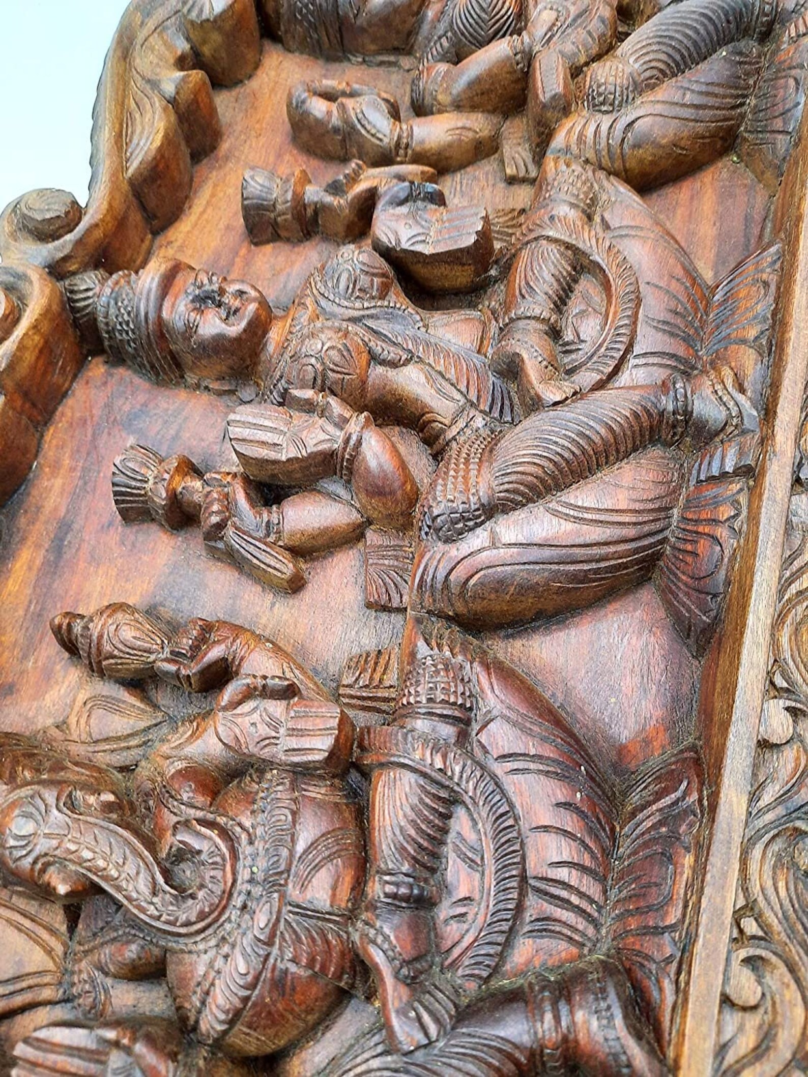 Wooden carved antique wall panel/ Indian artistic rare wall Etsy