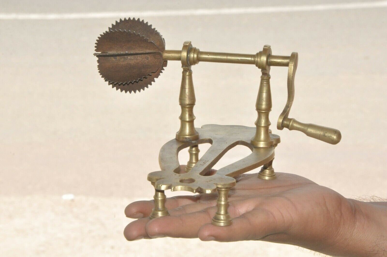 Vintage brass coconut grater/ Brass vegetable shredder/ Indian Etsy