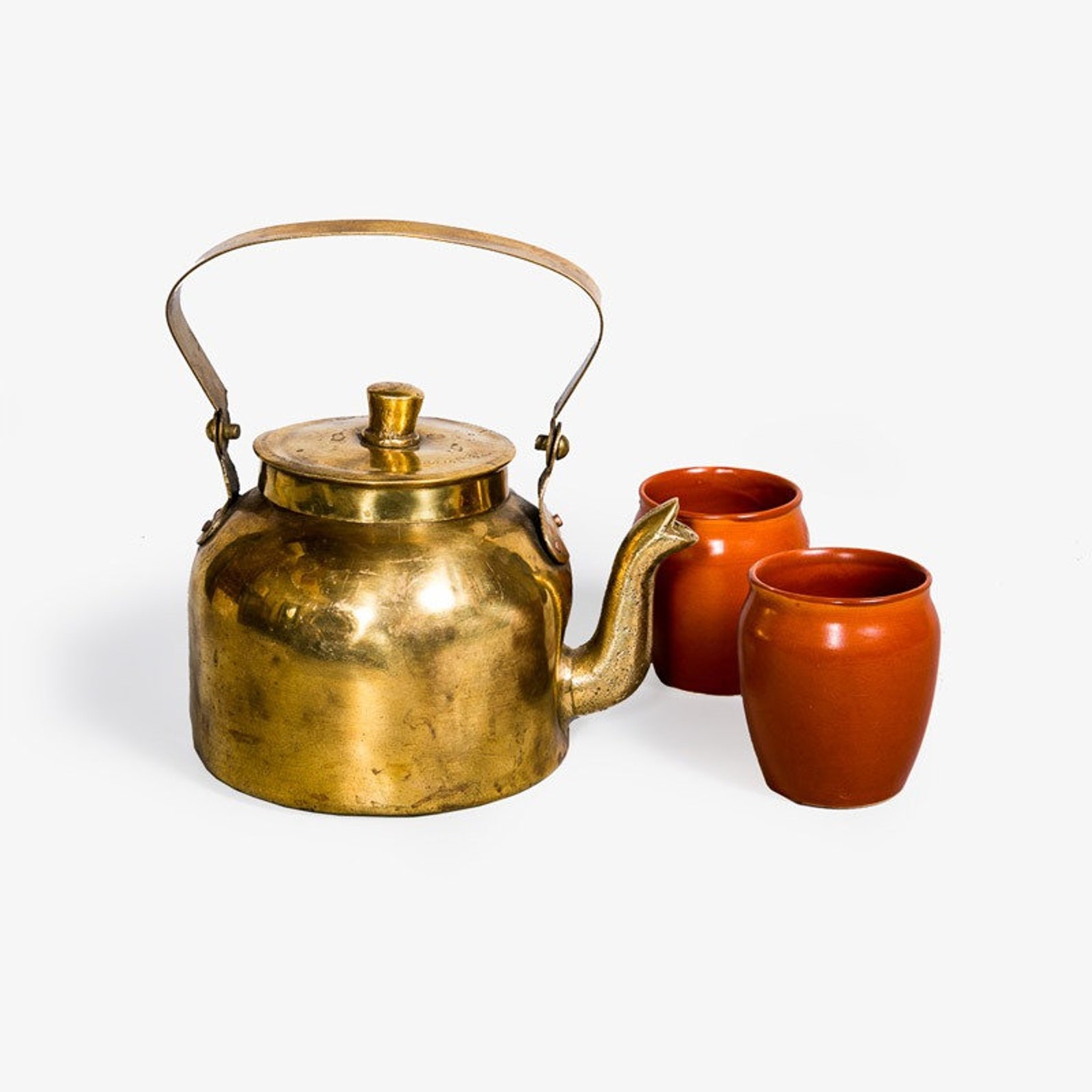 Vintage brass Kettle/ Tea kettle/ Brass tea kettle/ Indian tea Etsy