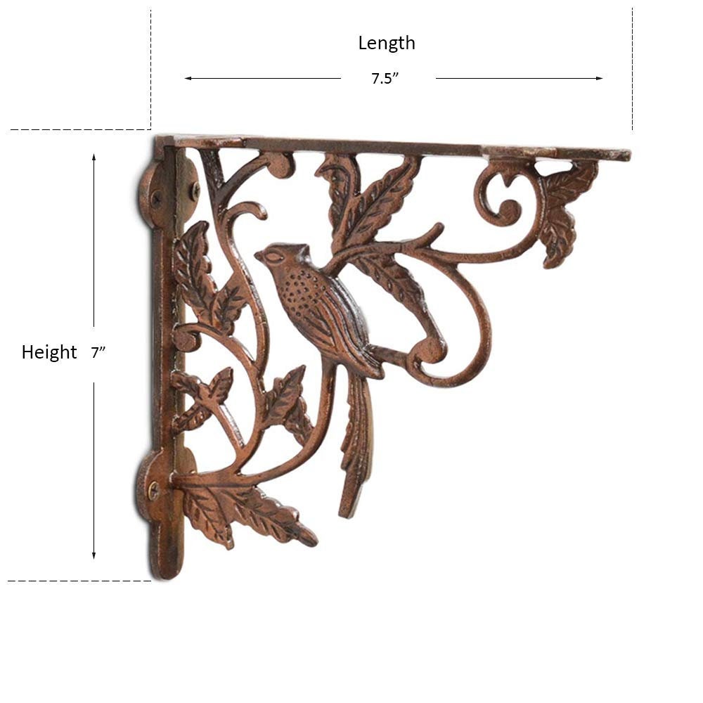 Antique metal wall bracket to hang plants clothes and keys Etsy