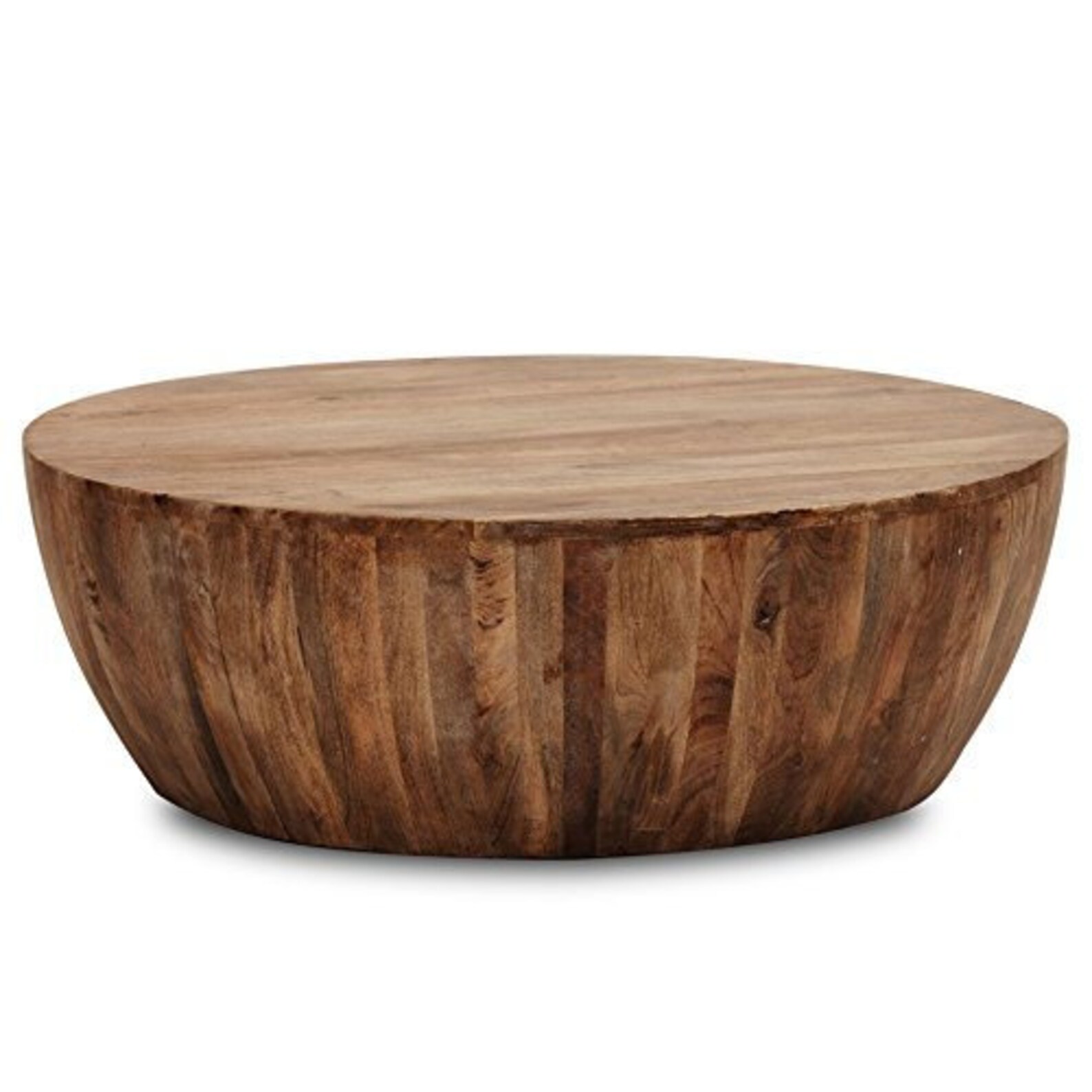 Round Wooden Drum Coffee Table cocktail table centre table Etsy