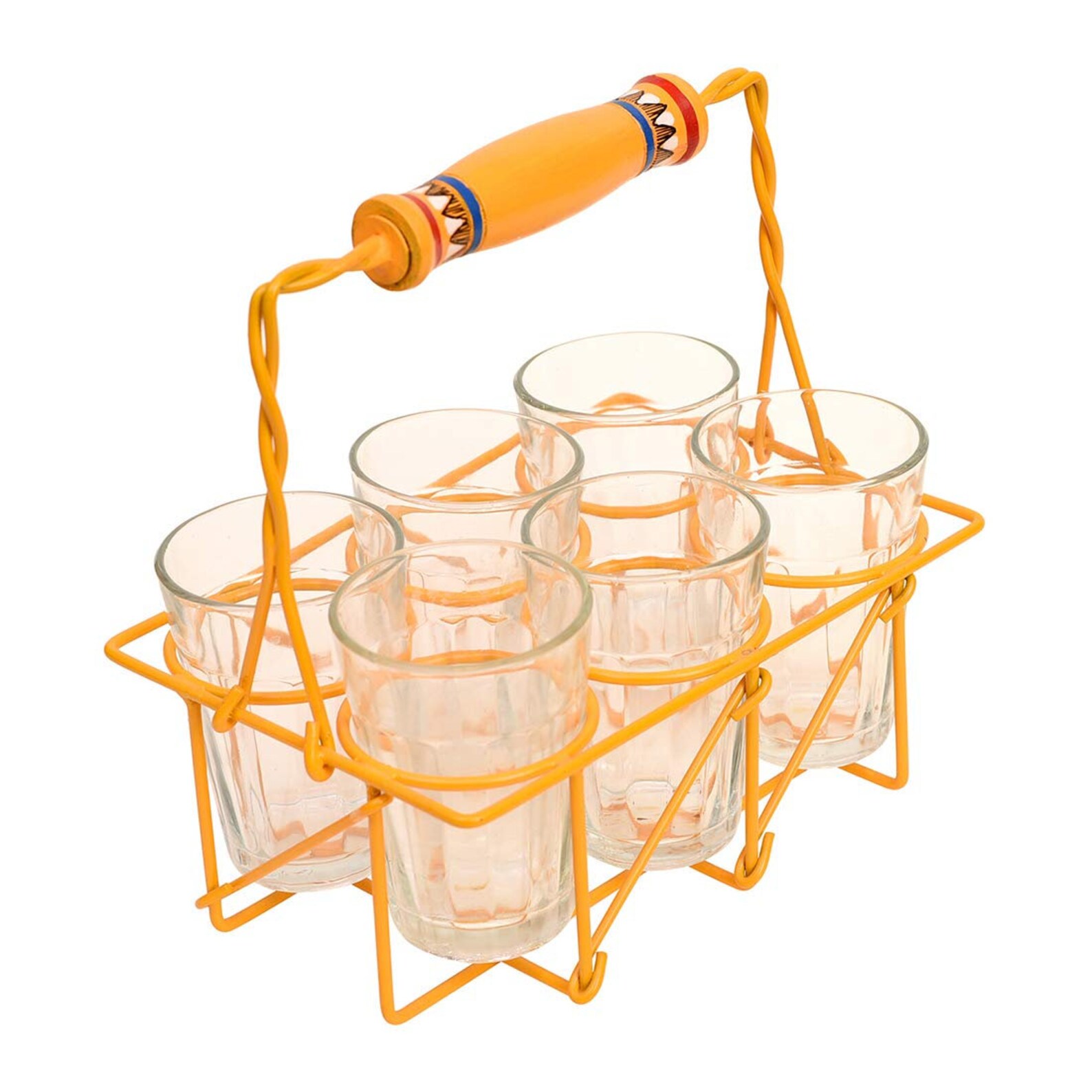 Cutting Chai Glasses With Metal Stand Indian Tea Glasses | Etsy