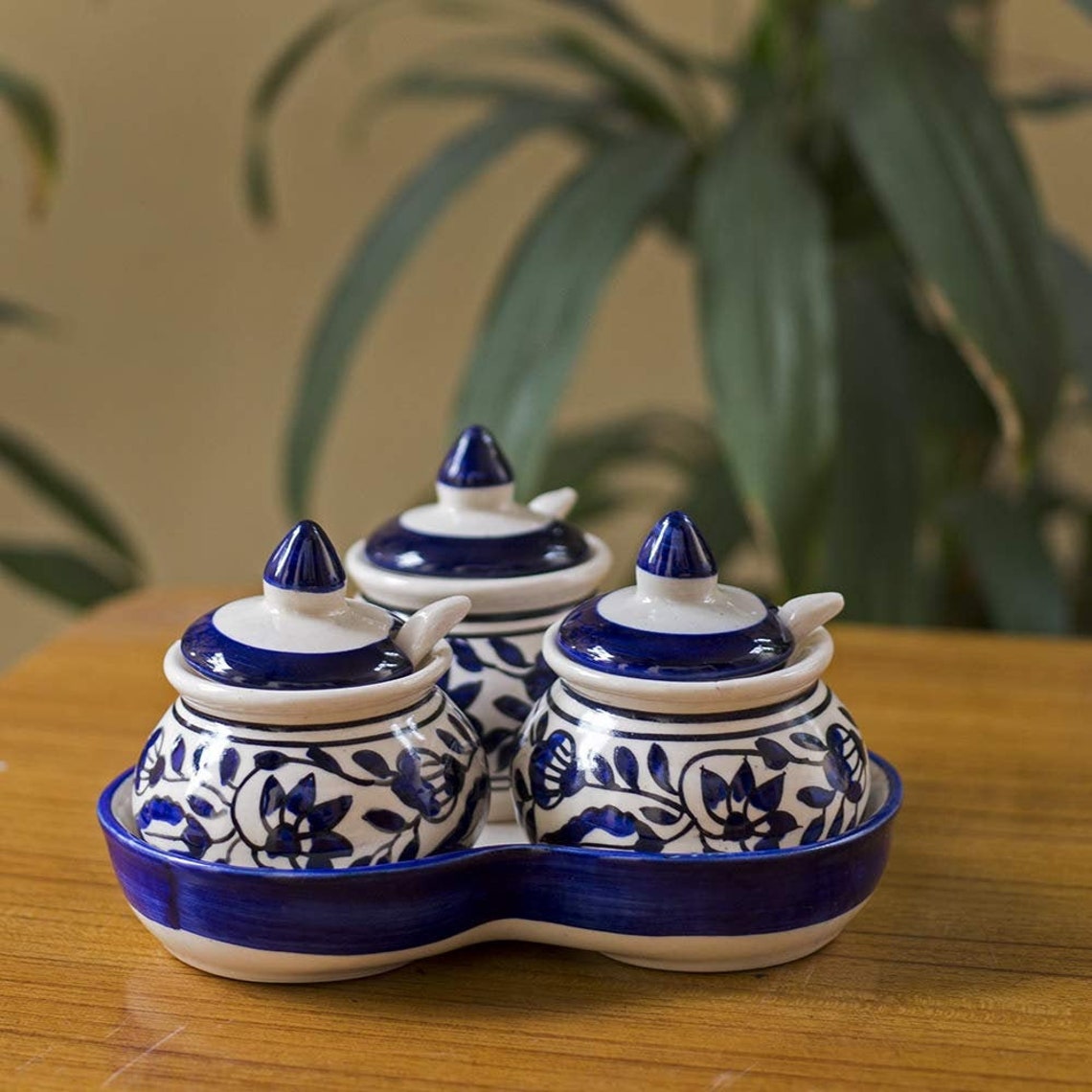 Ceramic pickle jars/ Traditional Indian Achaar Matki/ Pickle Etsy