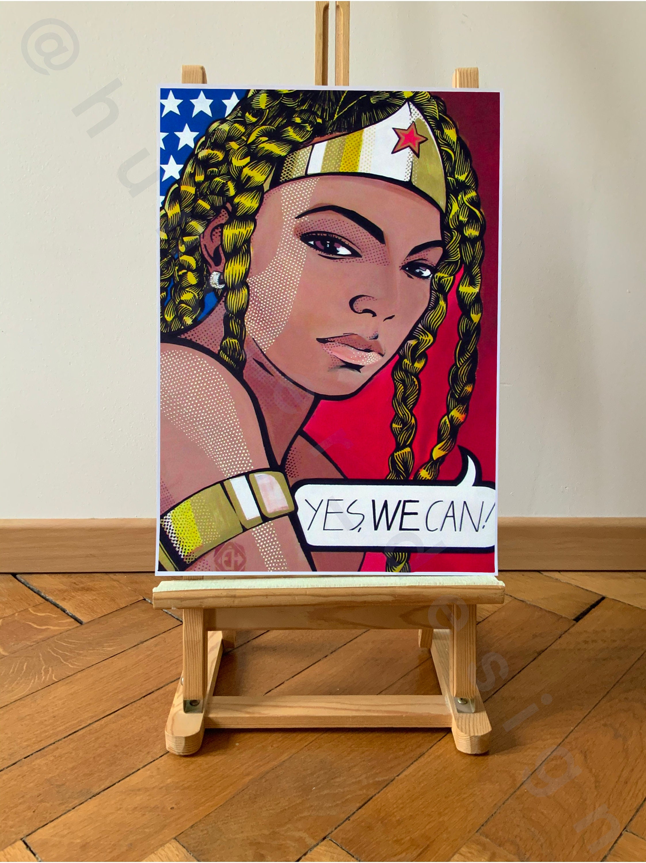 Prints Pop Art Wonderwoman Beyonce Roy Lichtenstein Usa - Etsy UK