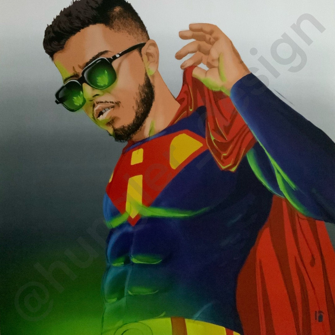 Hamza Custom Fanart Prints Hamza Graphic Design Hip-hop Decoration Illustration ...