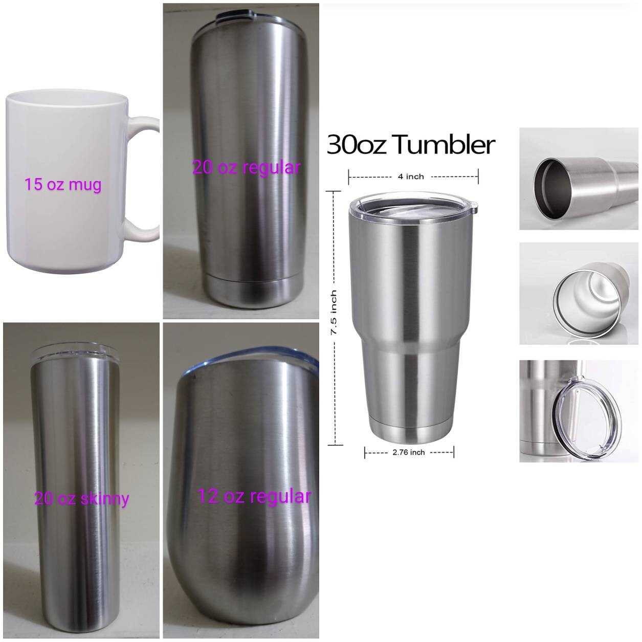 Personalized tumbler with phrase and name. Etsy