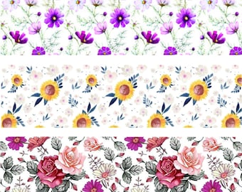 Tubie tape, Ng tube tape, Nasogastric or Oxygen tube adhesive tape length - Floral MIX pack
