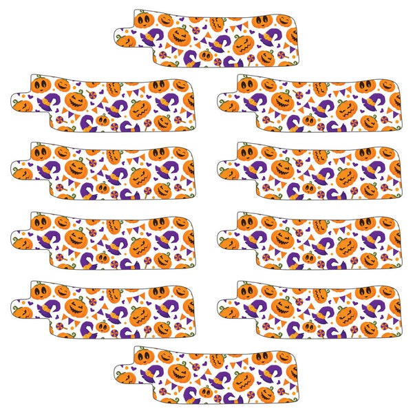 Ng tube, Nasogastric or Oxygen tube adhesive tape 10 pack - Halloween design