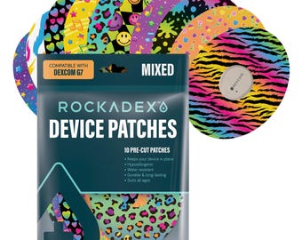 Dexcom G7 adhesive patches Fluro mix 10 pack