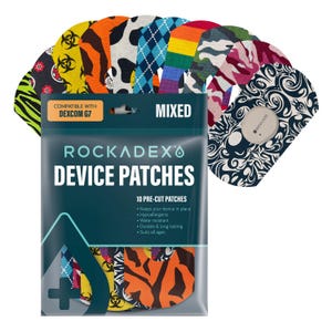 Dexcom G7 2&quot; adhesive patches mix 10 pack