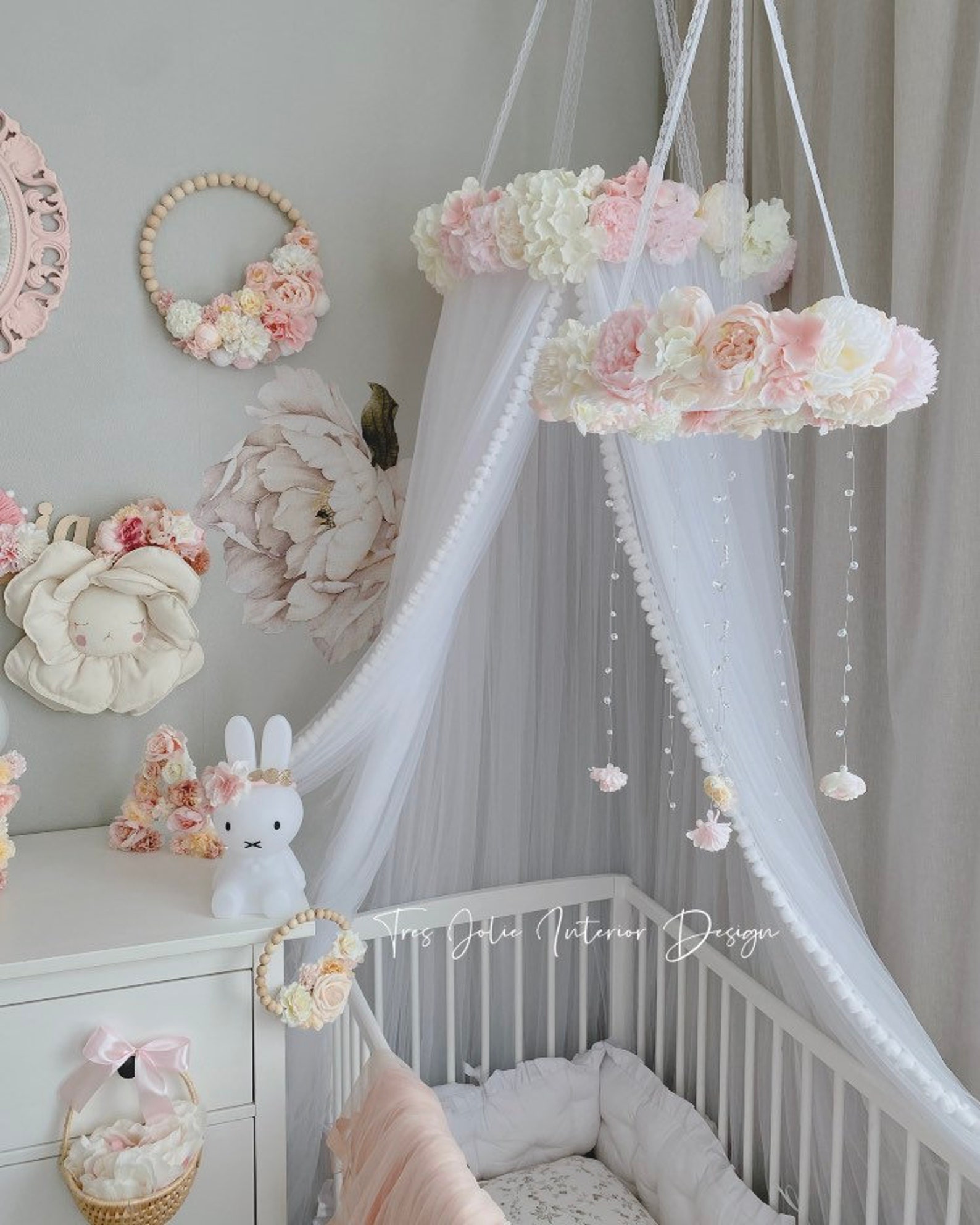 Baby Mobile Flower Dream Flower Flowers Baby Cot Etsy