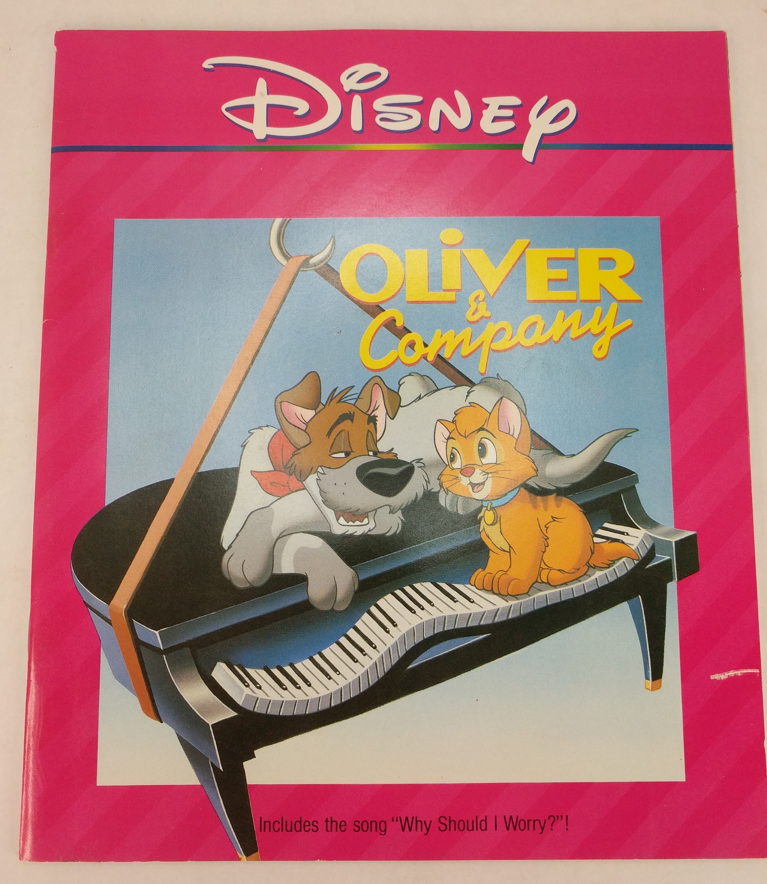 1990 Walt Disney 'Oliver & Company' Gallery Edition Hardcover Book