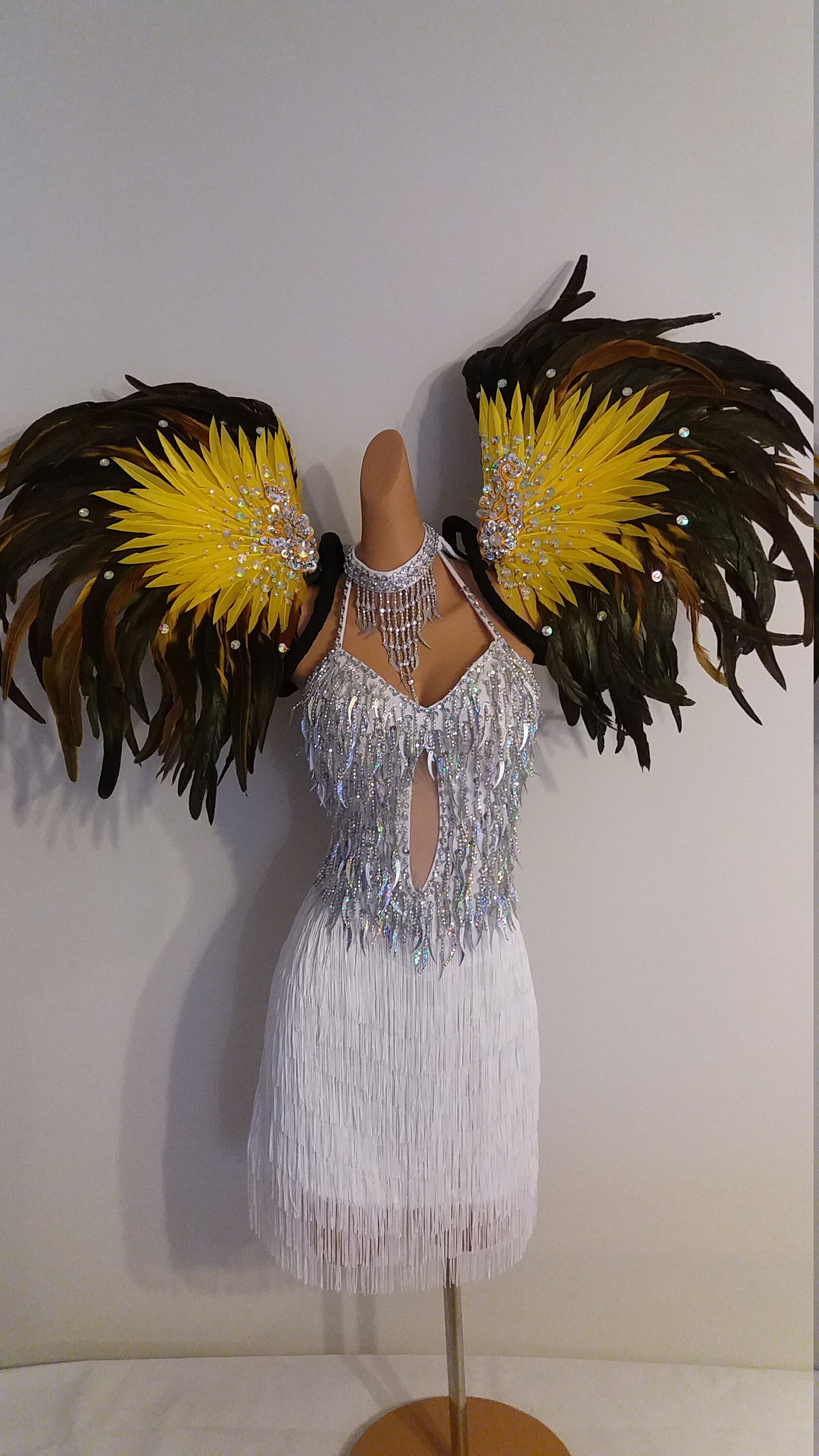 GOLD Feather Wings/BackpackSamba Costumes CarnivalMardi Etsy