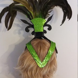 lime green headpiece