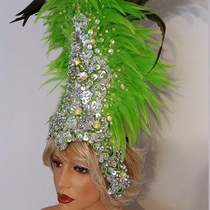 lime green headpiece