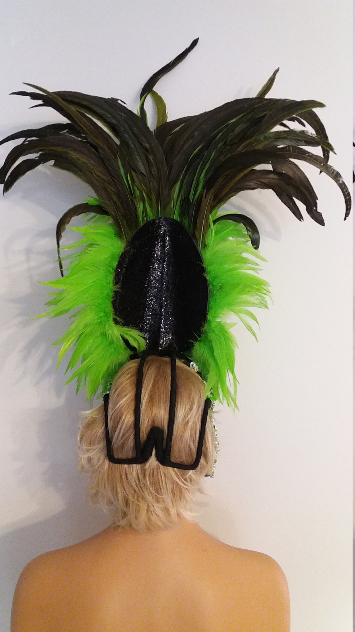 lime green headpiece