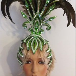 lime green headpiece