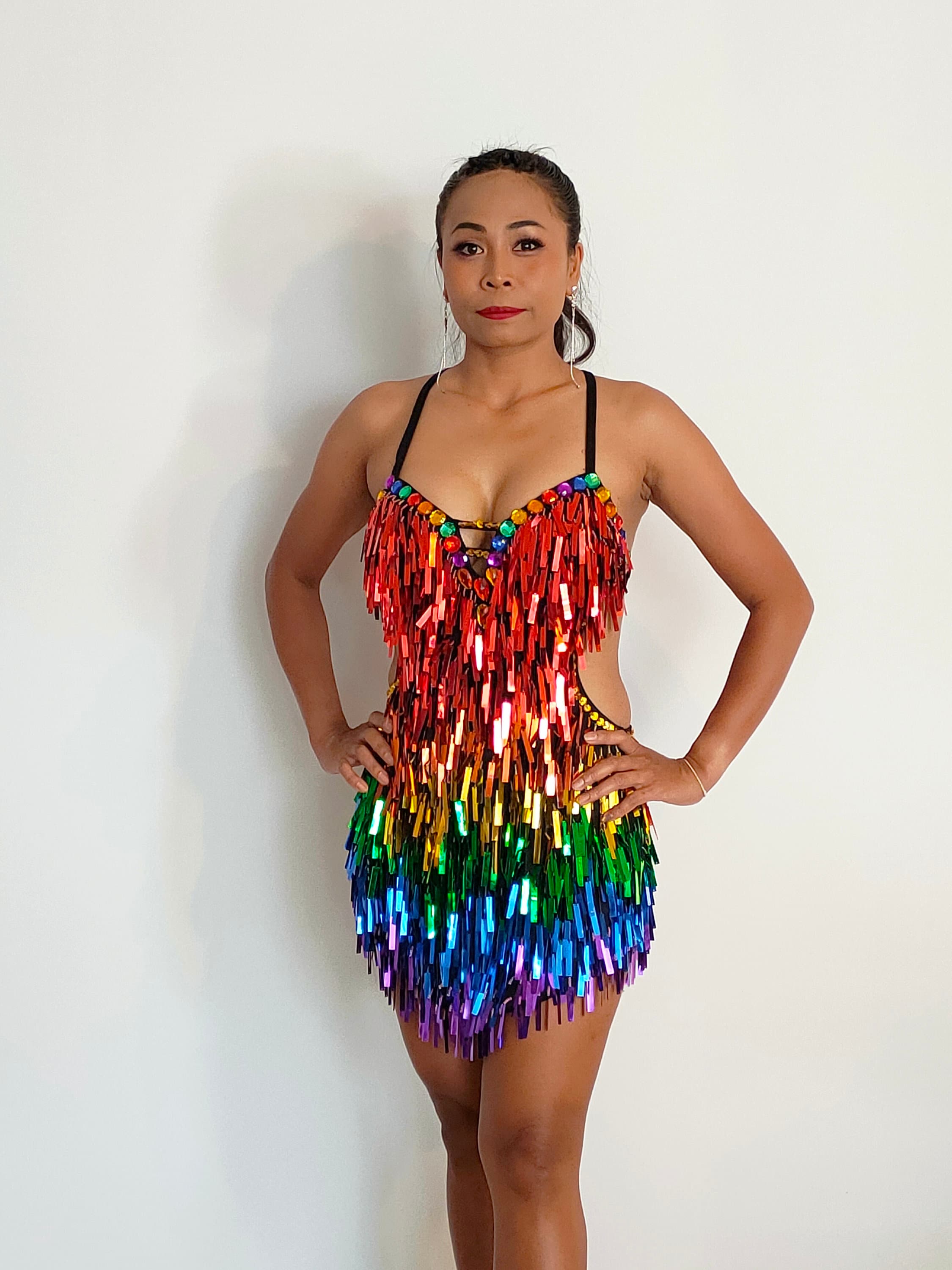 RAINBOW Sequin Beads Dress-size 8+10 Samba Costumes Carnival Show Girl Las Vegas Notting Hill Pride Parade Festival School Ball Brazil-kims- - Etsy RAINBOW Sequin Beads Dress-size 8+10 Samba Costumes Carnival Show Girl Las Vegas Notting Hill Pride Parade Festival School Ball Brazil-kims- - Etsy