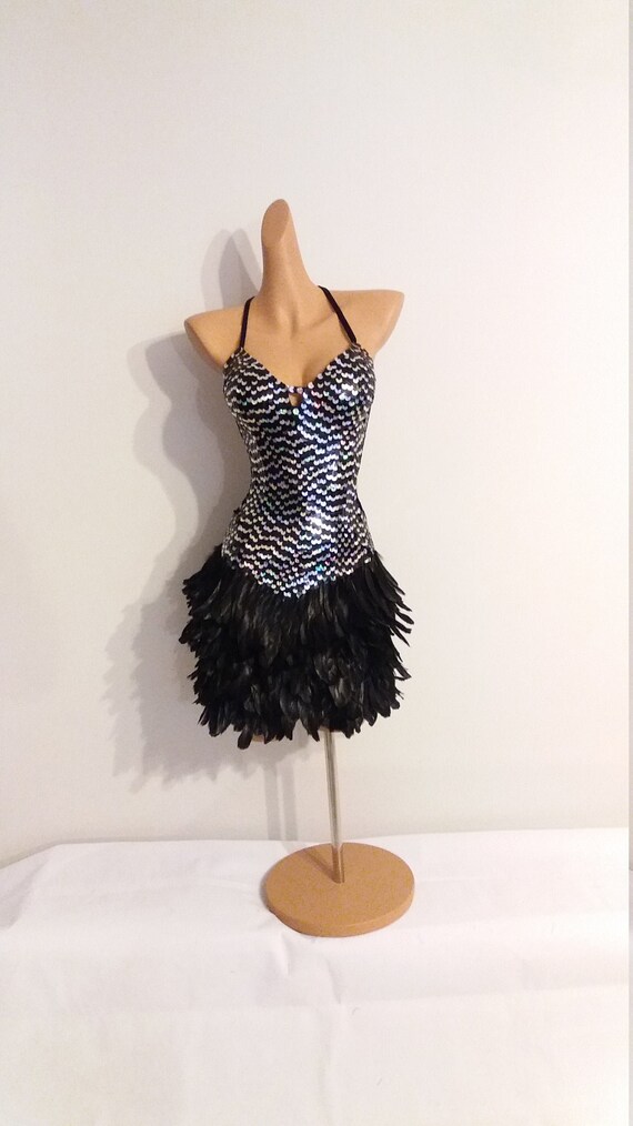 black feather sequin dress Sequin Feather Gown  bebe