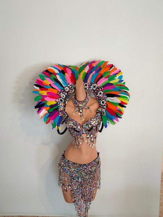 Multi COLOR Feather Wings/backpack-samba Costumes Carnival  display picture 3