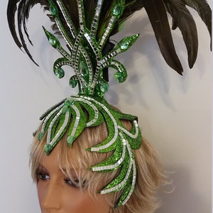 lime green headpiece