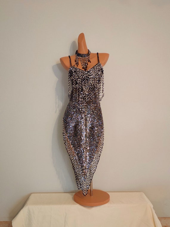 sequin dresses short black Primavera Couture 3891 Size 10 Black Short Fitted Sequin Formal Slit Cocktail Prom Dress Backless Corset
