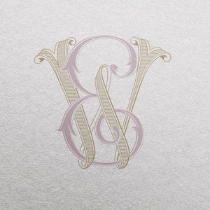 2-Letter Monogram (EW) | Digital Download Only - Wedding Monogram SVG, Personal Logo, Wedding Logo for Wedding Invitations