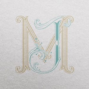 2-Letter Monogram (JM) | Digital Download Only - Wedding Monogram SVG, Personal Logo, Wedding Logo for Wedding Invitations