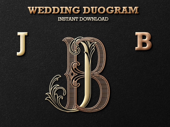 MS 2 Letter Monogram Digital Download - Wedding Monogram SVG, Personal  Logo, Wedding Logo for Wedding Invitations – The Wedding Crest Lab