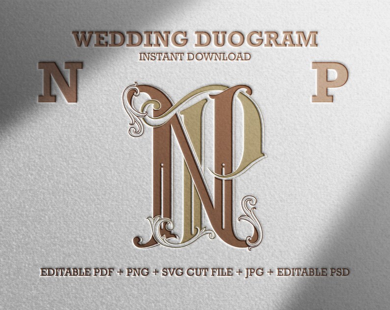 Download Wedding Monogram Logo Vintage Monogram Np Pn 2 Letter Wedding Duogram Monogram Svg Vector Cut File Traditional Wedding Monogram Font Embellishments Materials Delage Com Br