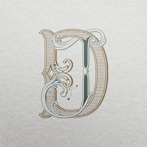 JD Wedding Monogram or Personal Logo | Color editable vector design for wedding invitations, personalized gifts, and decor