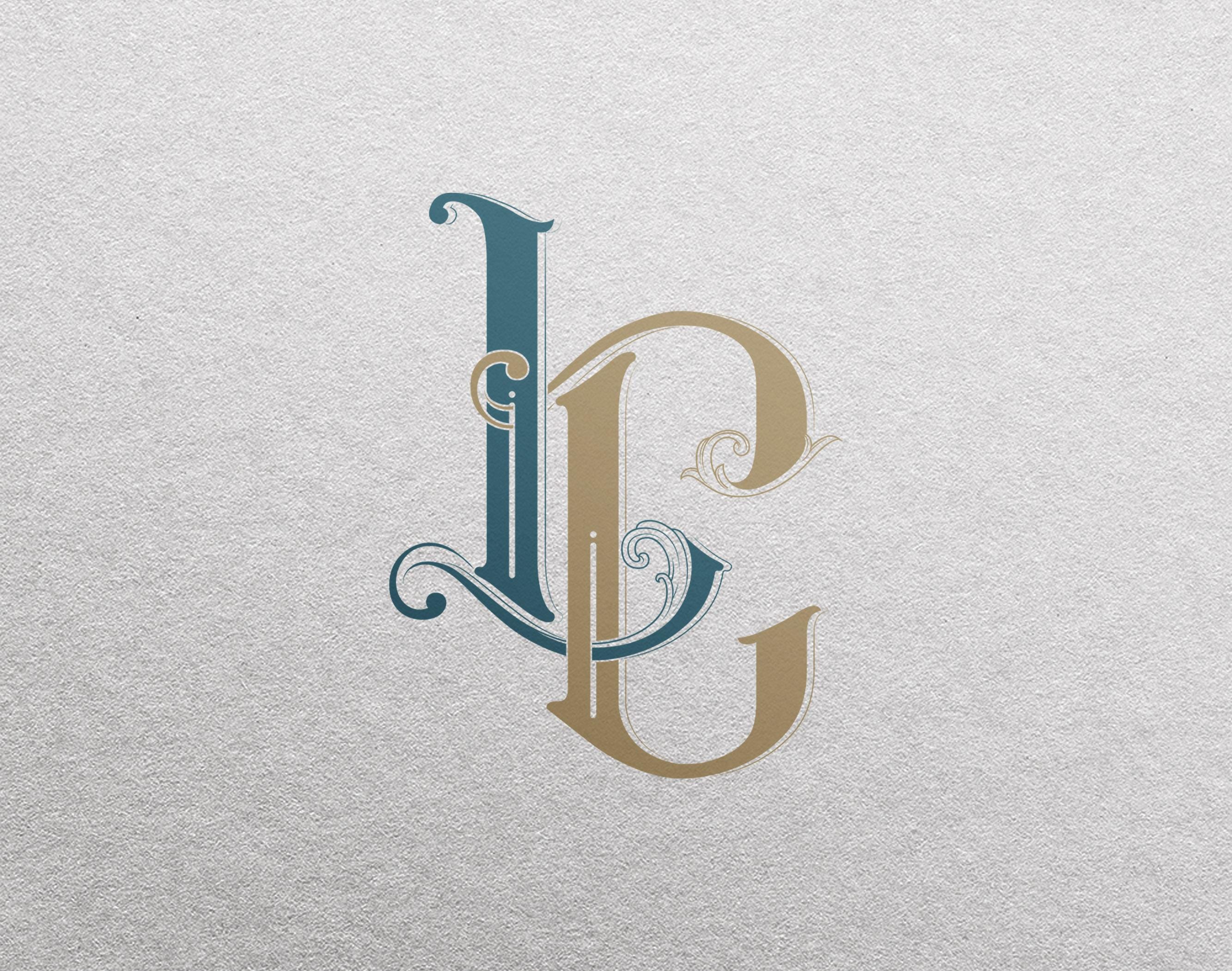 Lcg Monogram LC 2-letter Monogram | Digital Download - Wedding Monogram SVG ...