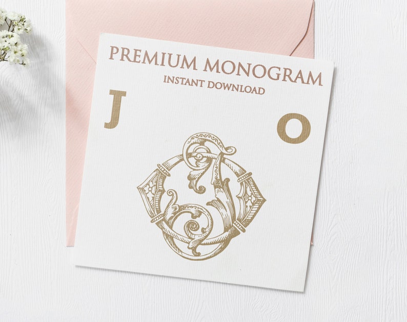 JO OJ Wedding Duogram, Wedding Monogram | Wedding Logo | Invitation ...