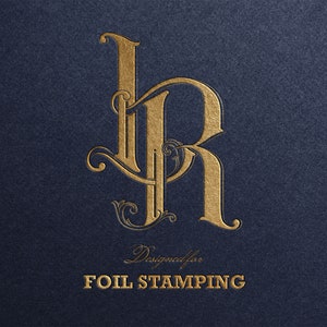 LR Wedding Monogram: Foil Stamp Vector Graphic (digital Download) - Etsy