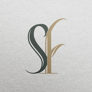 2-Letter Monogram (SF) | Digital Download Only - Wedding Monogram SVG, Personal Logo, Wedding Logo for Wedding Invitations