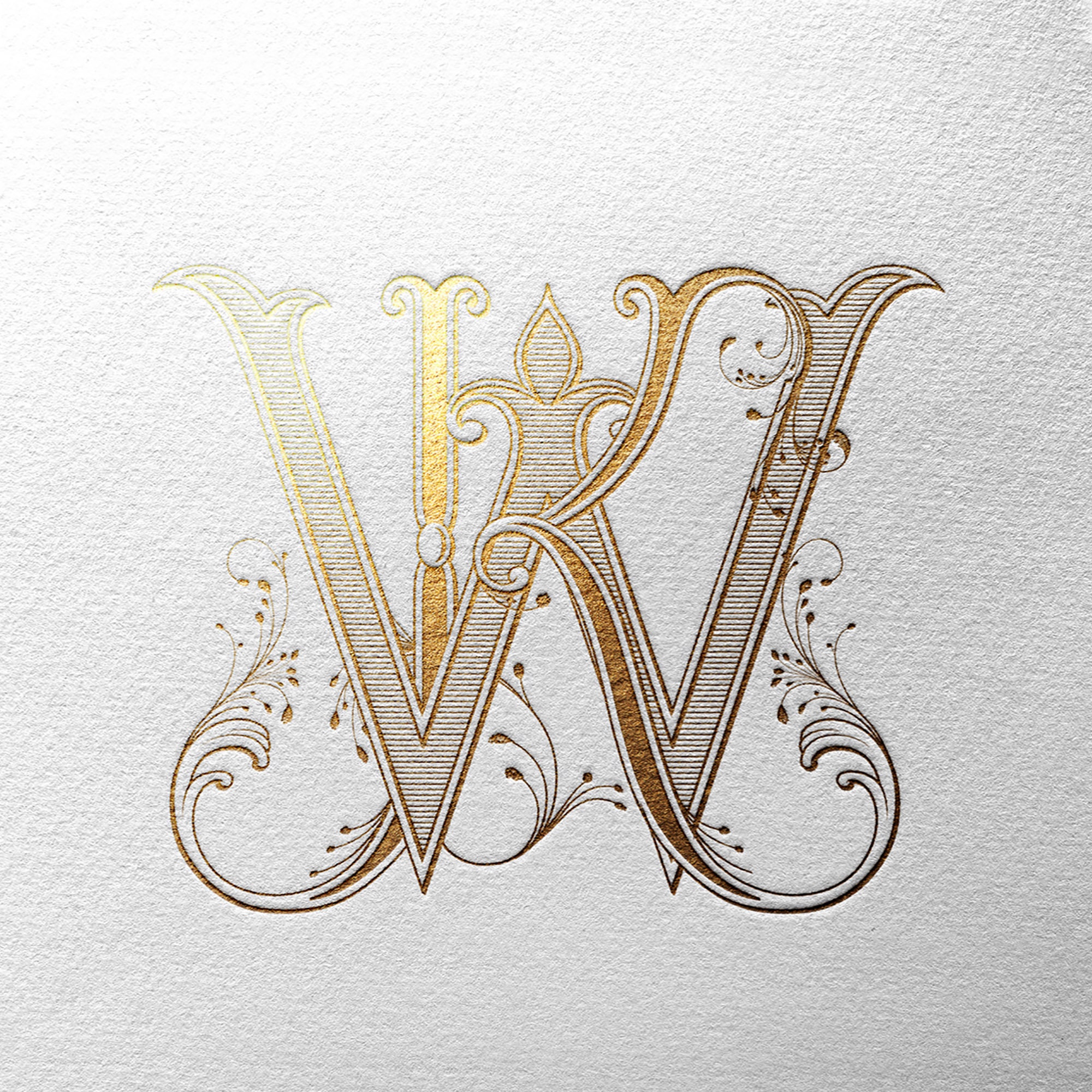 2 Letter Monogram Custom Wedding Monogram Digital Monogram | Etsy