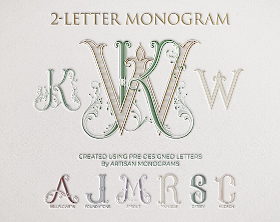 Wedding Monogram Letters