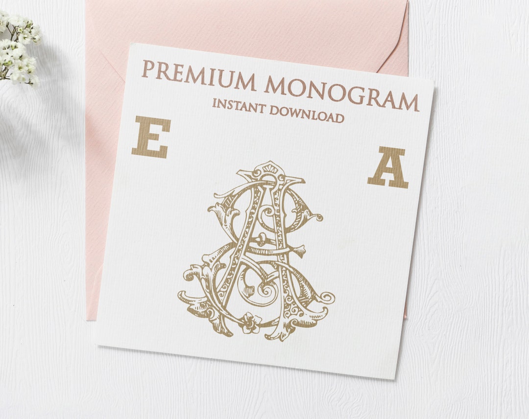 EA, AE, Wedding Duogram, Wedding Monogram | Wedding Logo | Invitation ...