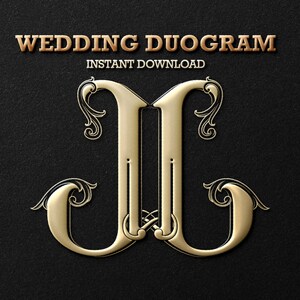 2 Letter Monogram with Letters JJ | Digital Download - Wedding Monogram SVG, Personal Logo, Wedding Logo for Wedding Invitations