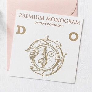 DO OD Wedding Duogram, Wedding Monogram | Wedding Logo | Invitation Logo | Stationery Letterhead | Home Decor | Family Initials | Crest