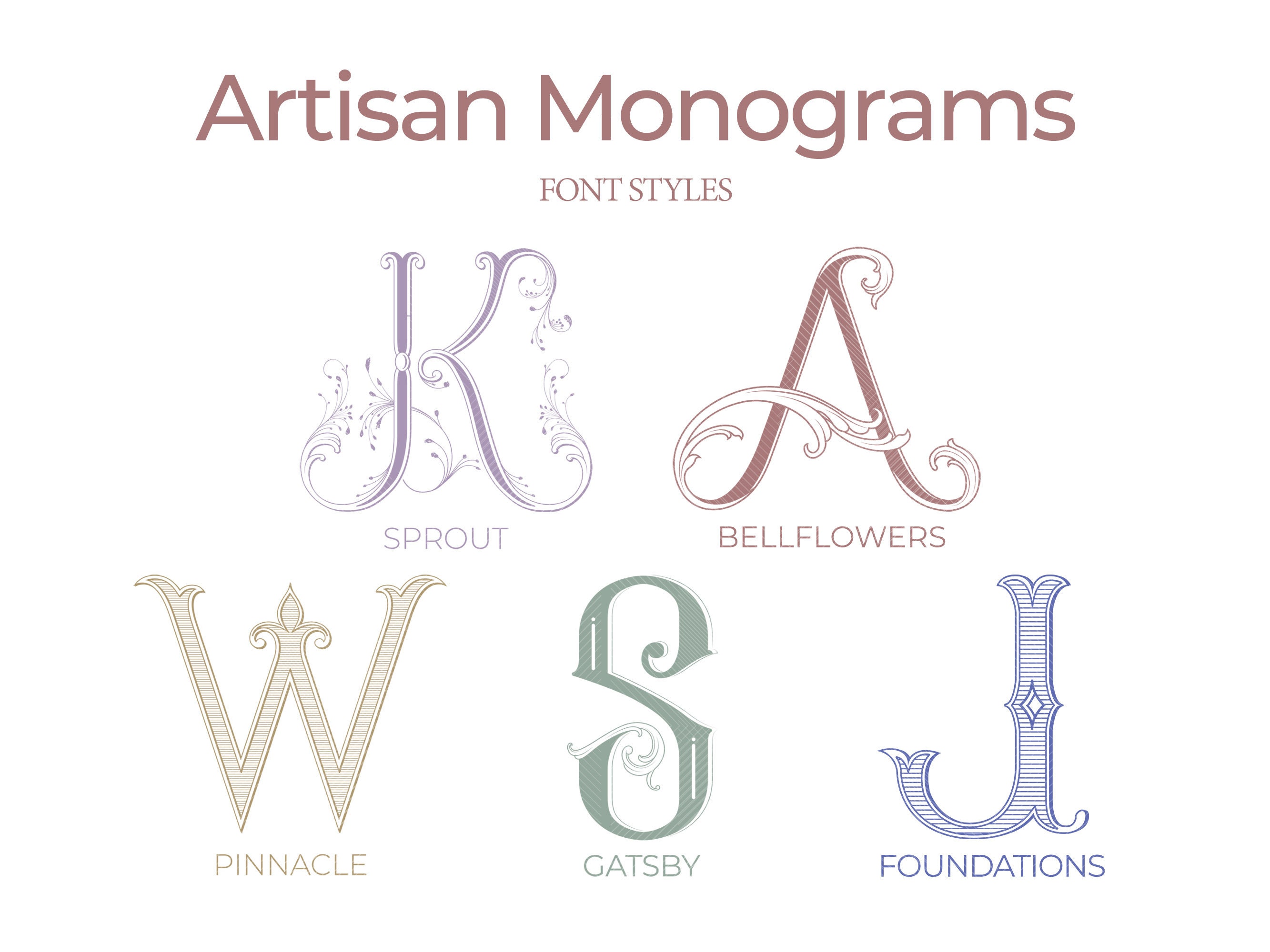 Artisan Monograms