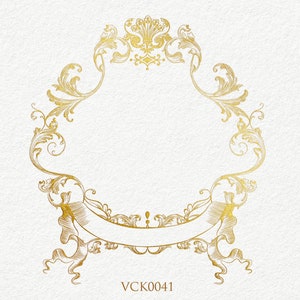 Crista de casamento estilo vitoriano | Um design gráfico vetorial escalável (SVG) pronto para download para enquadrar seu monograma ou iniciais - VCK0041