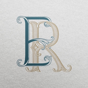2 Letter Monogram with Letters ER | Digital Download - Wedding Monogram SVG, Personal Logo, Wedding Logo for Wedding Invitations