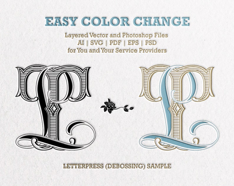 Made-to-order, 2-letter Monogram | A Digital Monogram Assembled From ...