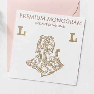 LL LL Wedding Duogram, Wedding Monogram | Wedding Logo | Invitation Logo | Stationery Letterhead | Home Decor | Family Initials | Crest