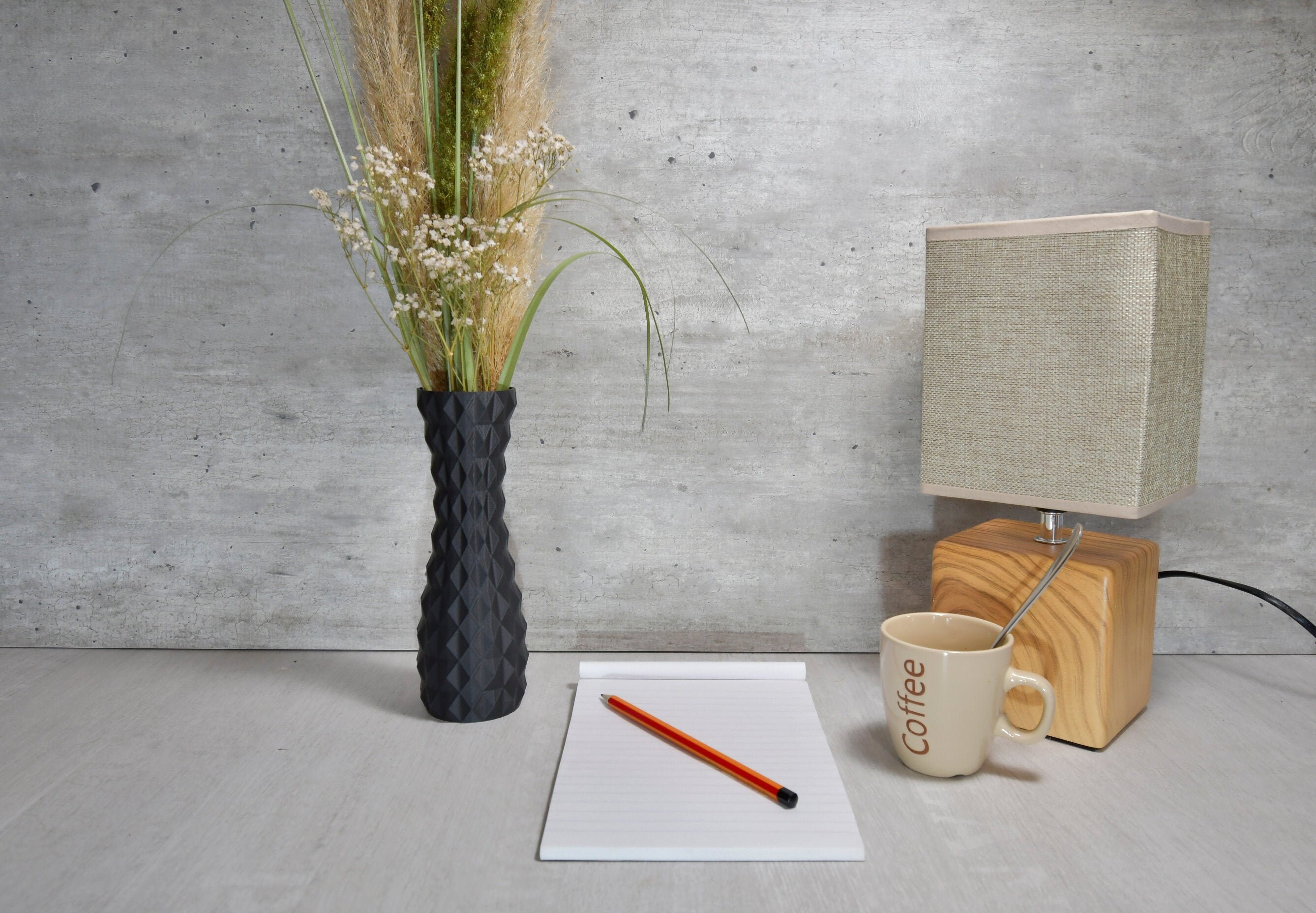 Vase Pour Fleurs Séchées Décoration Intérieure en Bioplastique