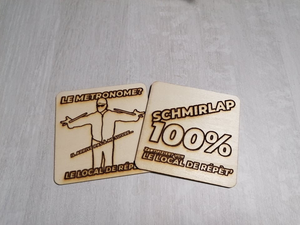 Dessous de Verres Gravés Le Local Répèt | Lot 4