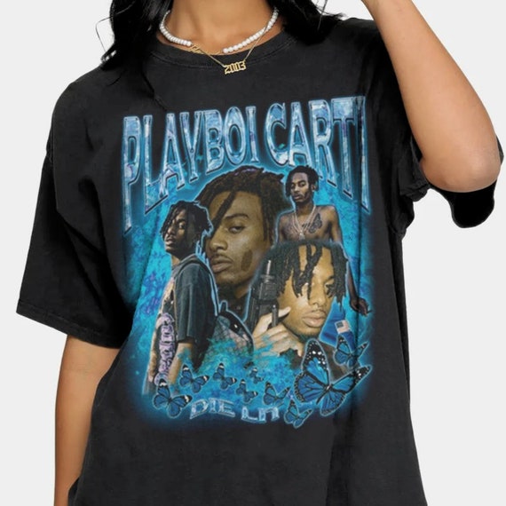 Playboi Carti Shirt Hypebeast Vintage 90s Rap T Shirt BG028 | Etsy